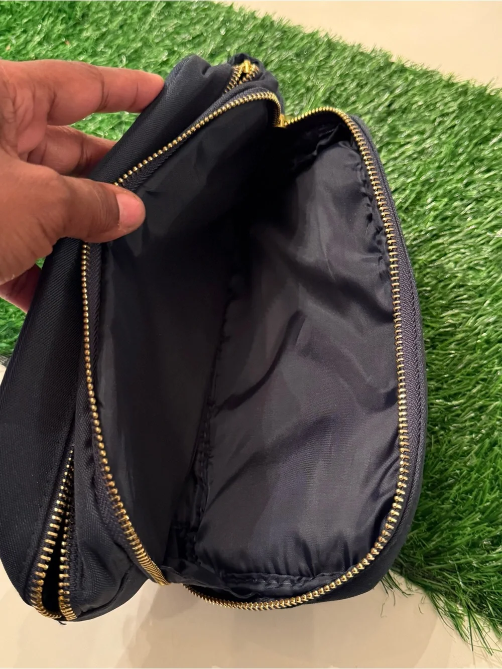 Dolce & Gabbana Navy and Gold The One Gentleman Travel Bag